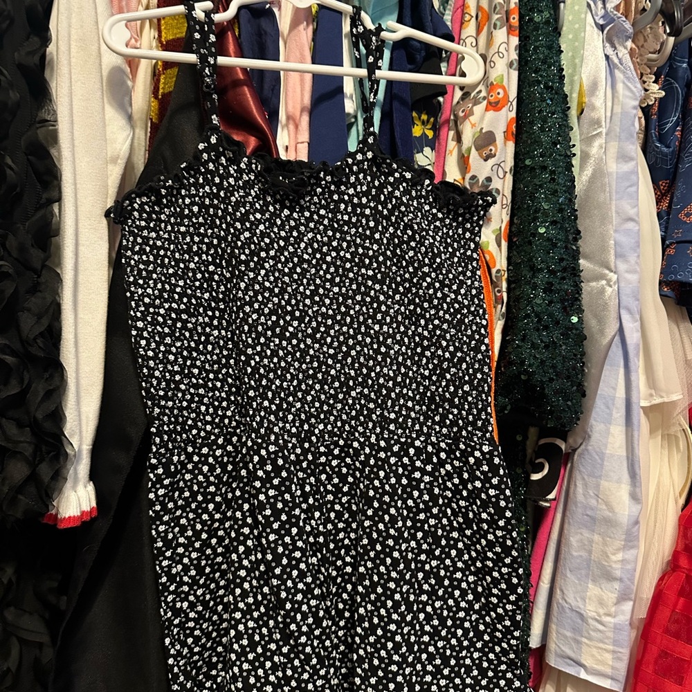 Black and White Polka Dot Romper